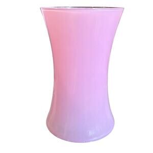 Beautiful Vintage Y2k 2000s Light pink large glass vase